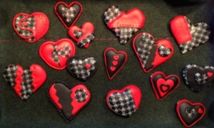 Polymer Clay Hearts by Babs